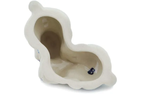 Polish Pottery 4" Bunny Figurine Garden Whispers UNIKAT