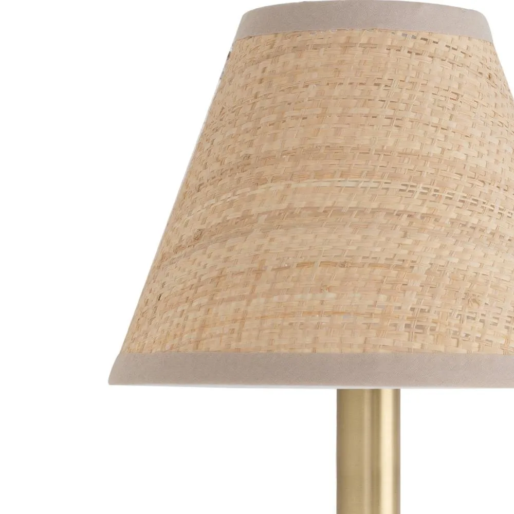 Polly Sconce with Rattan Shade