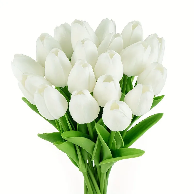 Premium Real Touch Tulip Bouquet for Weddings and Events