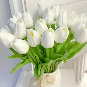 Premium Real Touch Tulip Bouquet for Weddings and Events