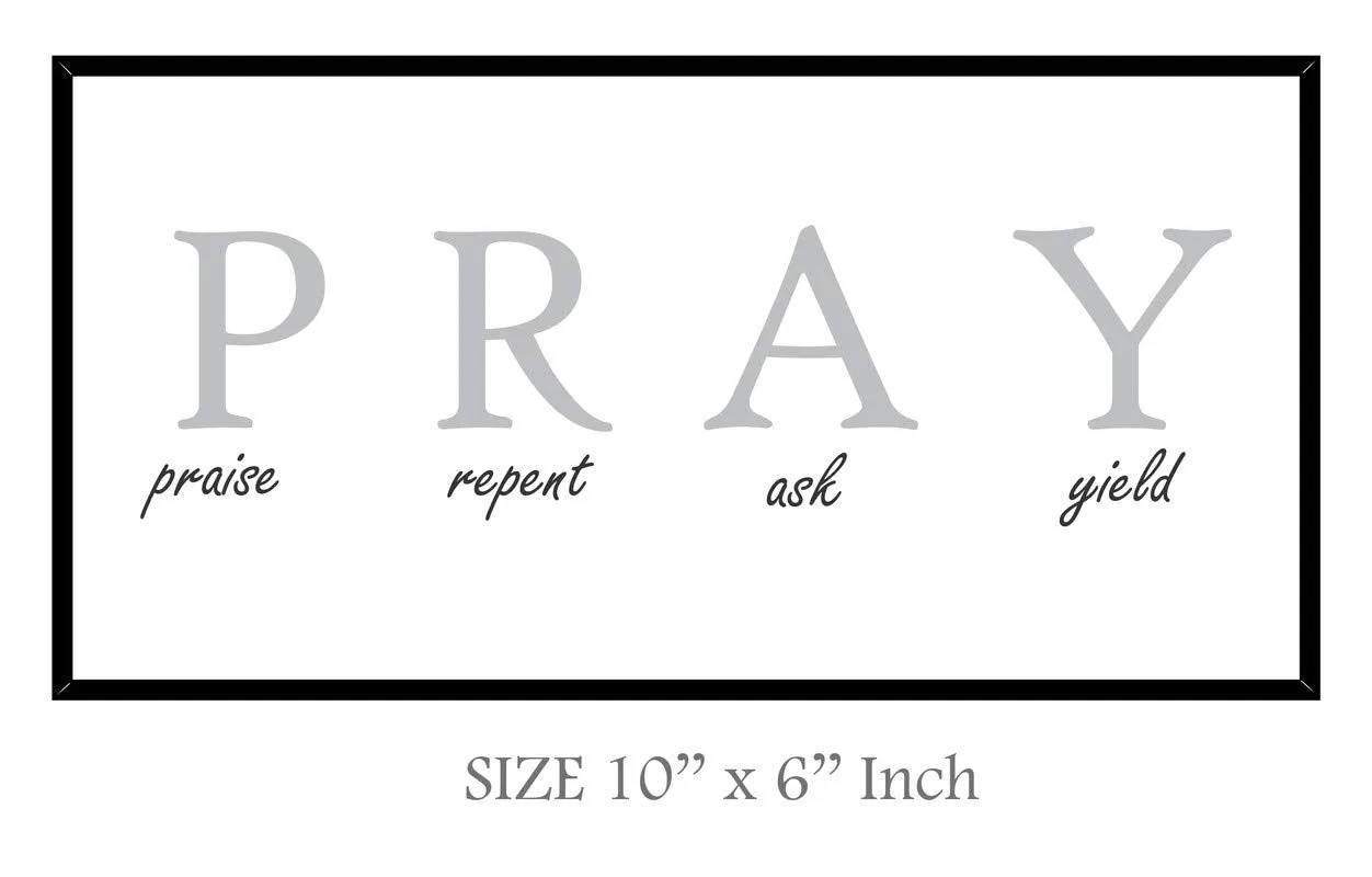 Printality Wall Photo Frame Pray Bible Verse Printed Wall Hanging Photo Frame for Home Photo Frames for wall dacoration
