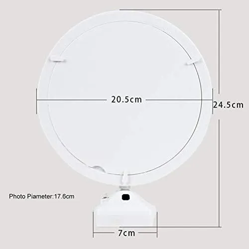 Sharma Cards™ Personalized Customized Magic Mirror College Photo Frame with LED Light (9 Photo Required Only)