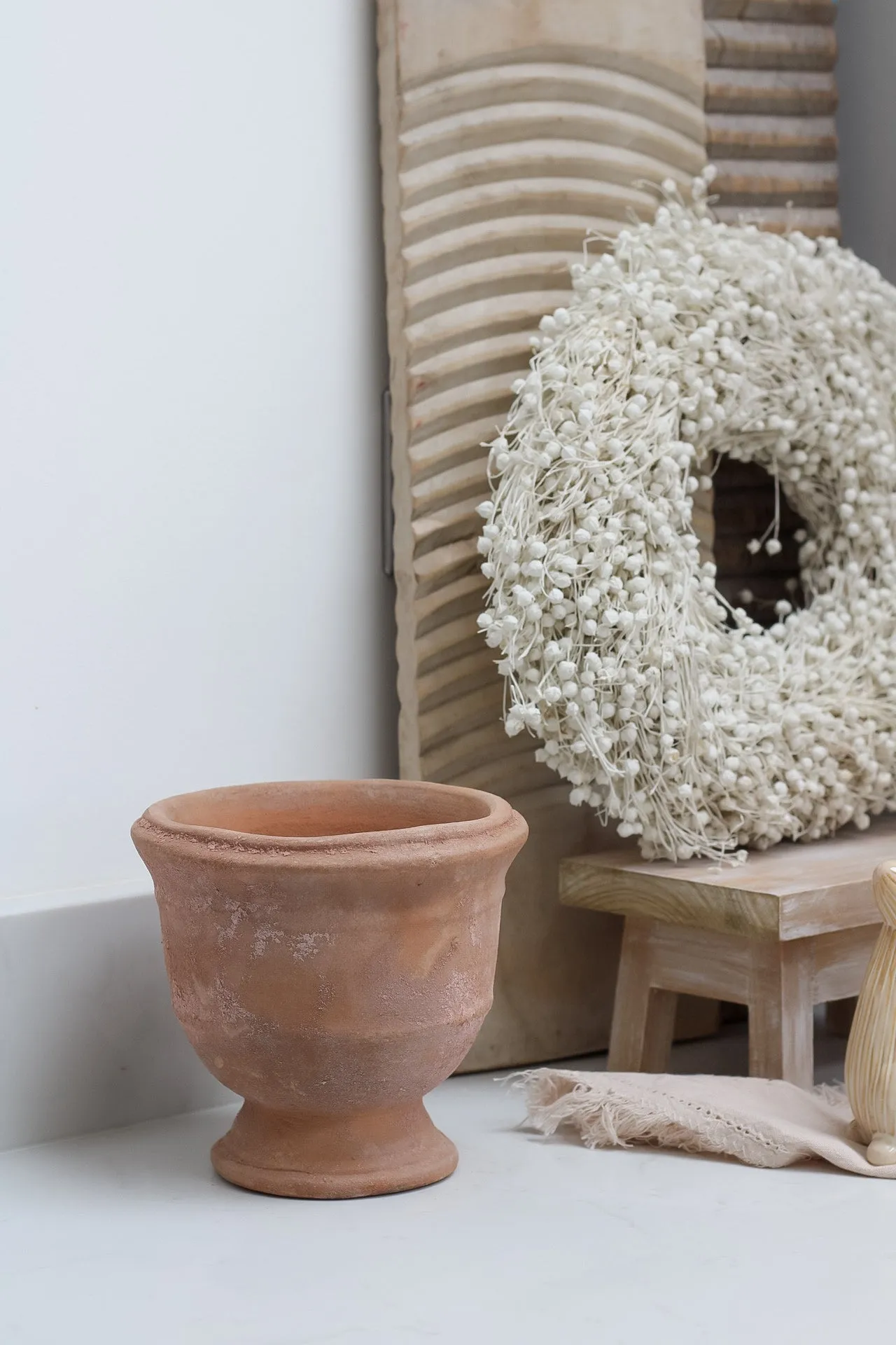 Small Aged Urn Pot