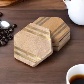 Stripe Stove Coaster - Set Of Four
