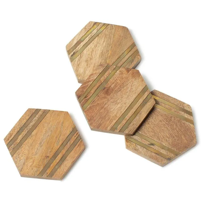 Stripe Stove Coaster - Set Of Four