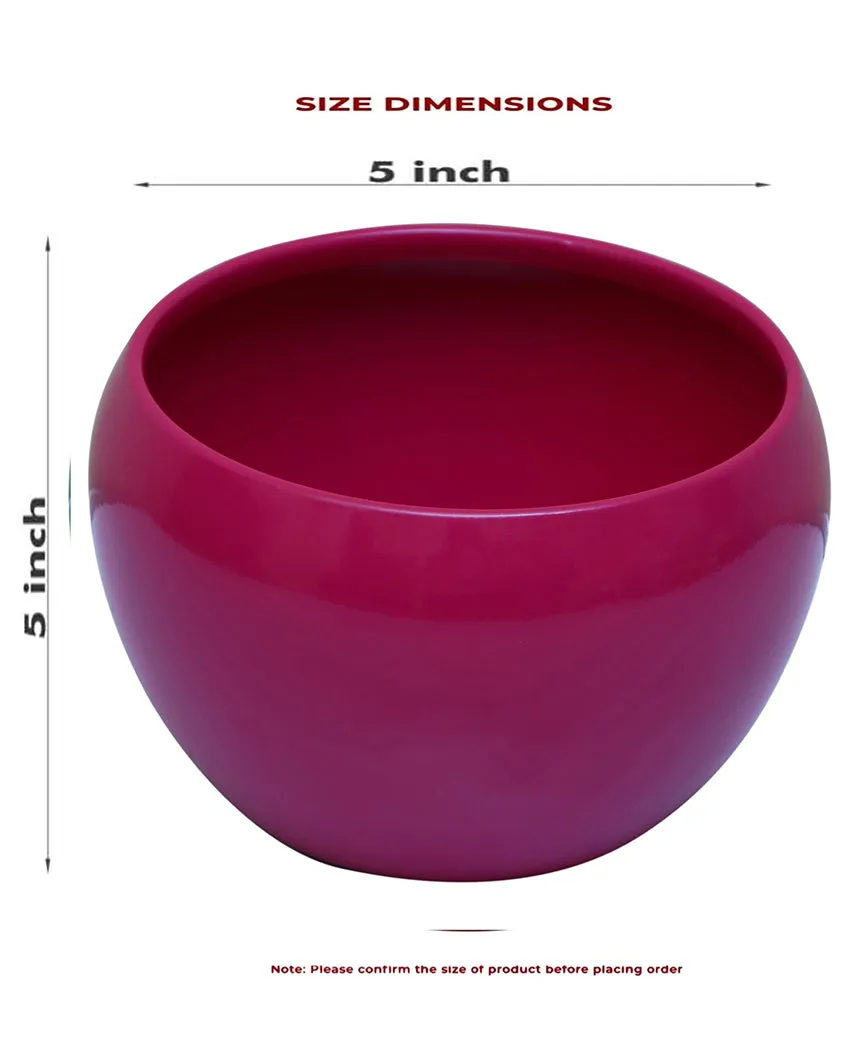 Stylish Desktop Planters Combo Without Plants | Pack of 2 | 5 x 5 inches
