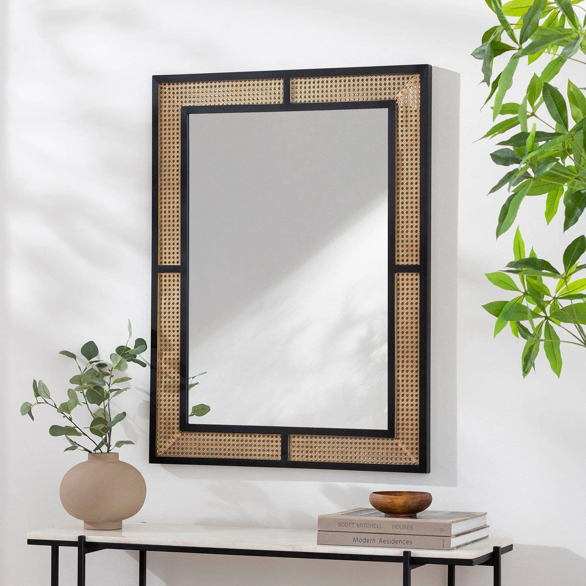 SURYA - Anassa Rectangle Decorative Wall Mirror
