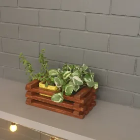 Table Top Planter - Handcrafted Wooden Planter - For Indoor Decoration - Compact and Versatile Design for Any Spaces