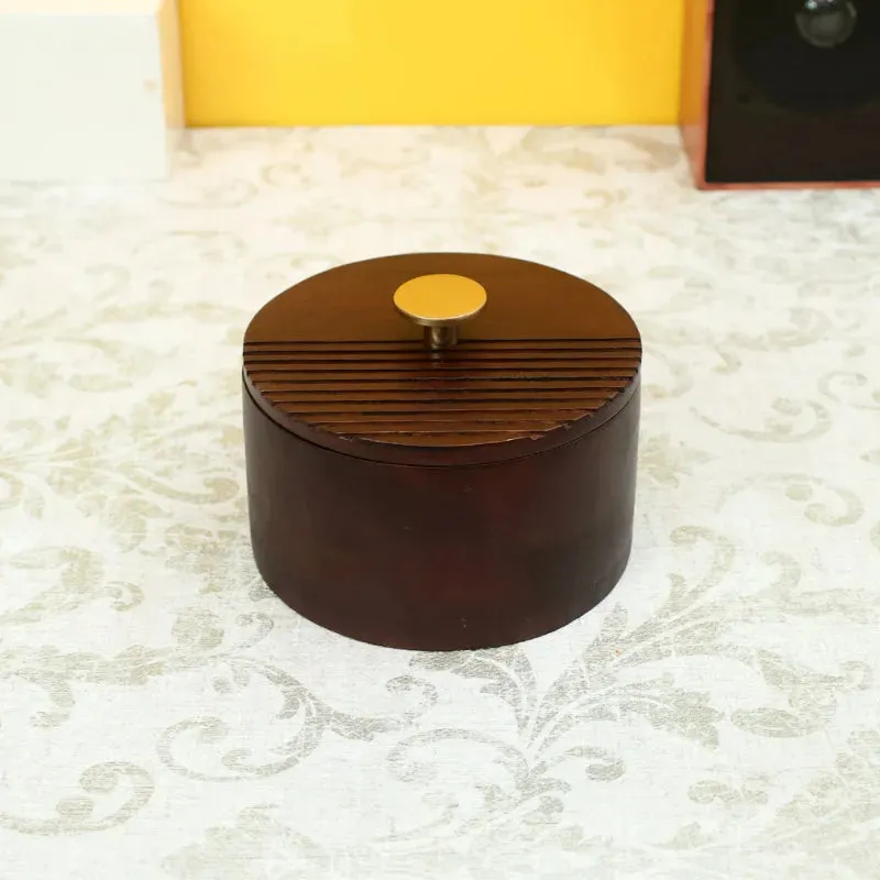 The Artisan's Stripes- Trinket Brown Box | 4.8 Inches, 6 Inches
