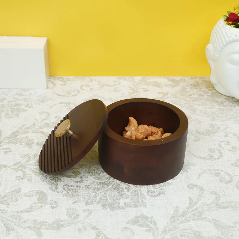 The Artisan's Stripes- Trinket Brown Box | 4.8 Inches, 6 Inches
