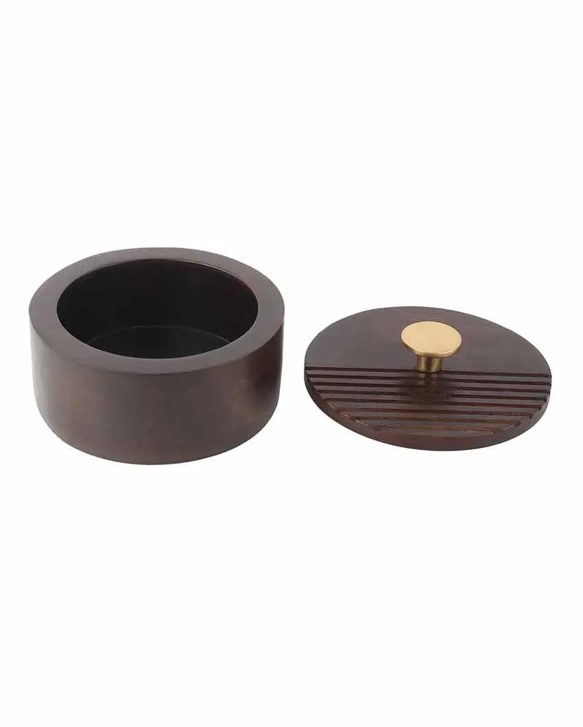 The Artisan's Stripes- Trinket Brown Box | 4.8 Inches, 6 Inches