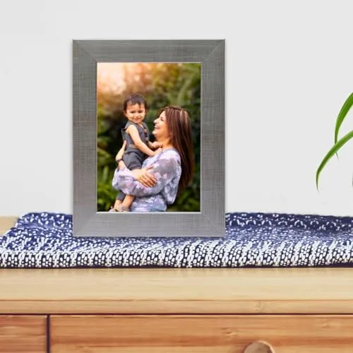 The Deqor Wall Photo Frame - 5x7 Inch | Classic Design with 2 mm Acrylic Sheet Front | Wall Mount or Tabletop Display | Perfect for Home Decor | Gift for Family and Friends | Silver Picture Frame | PF57A2 - Pack of 2