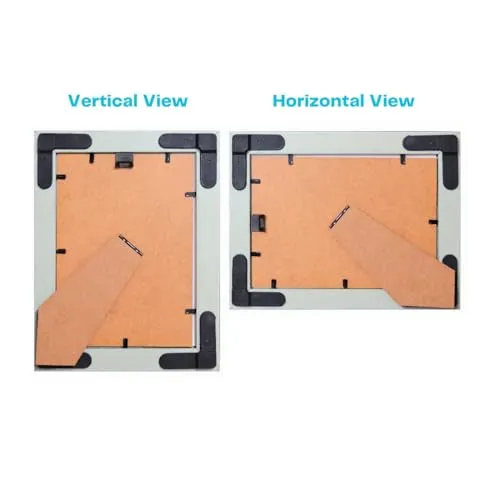The Deqor Wall Photo Frame - 5x7 Inch | Classic Design with 2 mm Acrylic Sheet Front | Wall Mount or Tabletop Display | Perfect for Home Decor | Gift for Family and Friends | Silver Picture Frame | PF57A2 - Pack of 2