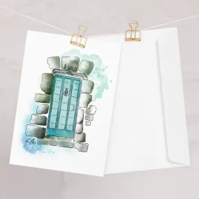 The Poets Door - French Watercolor - Greeting card