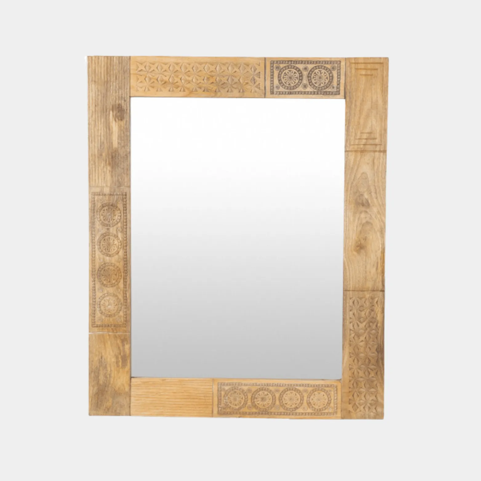Vintage Wooden Heritage Mirror