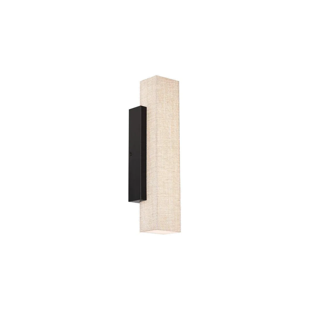 Volga 18 in. LED Wall Light 3000K Black finish
