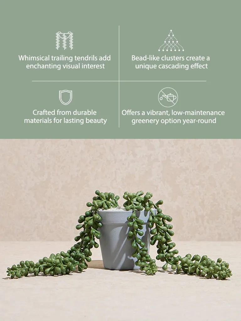 Westside Home Green Trailing Beads Artificial Plant