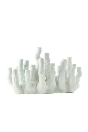 White Porcelain Modern Vase | Pols Potten Coral Reef