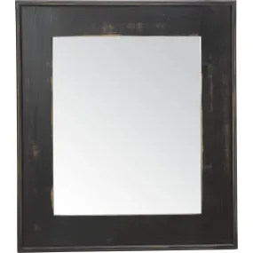 Wide Frame Floor Mirror - Black