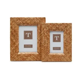 Woven Cane Photo Frame- 4x6