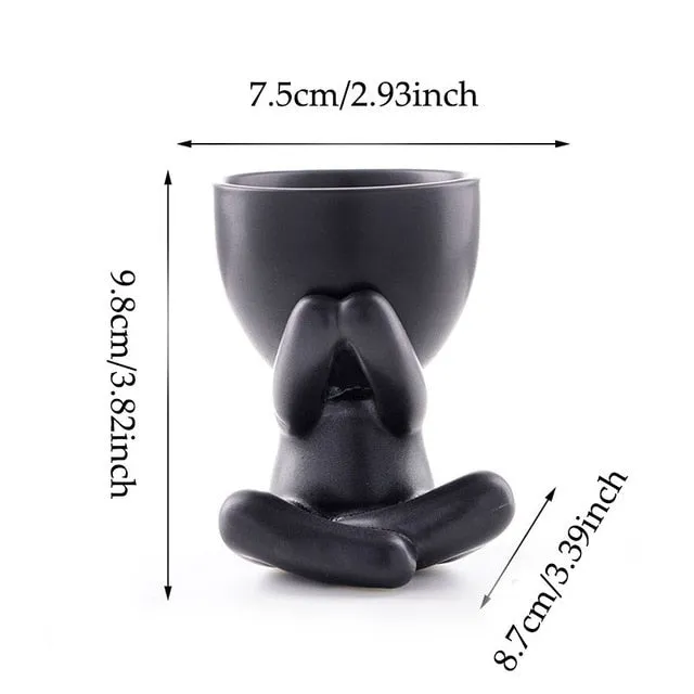 Yeknu Mini Human Planter Pots