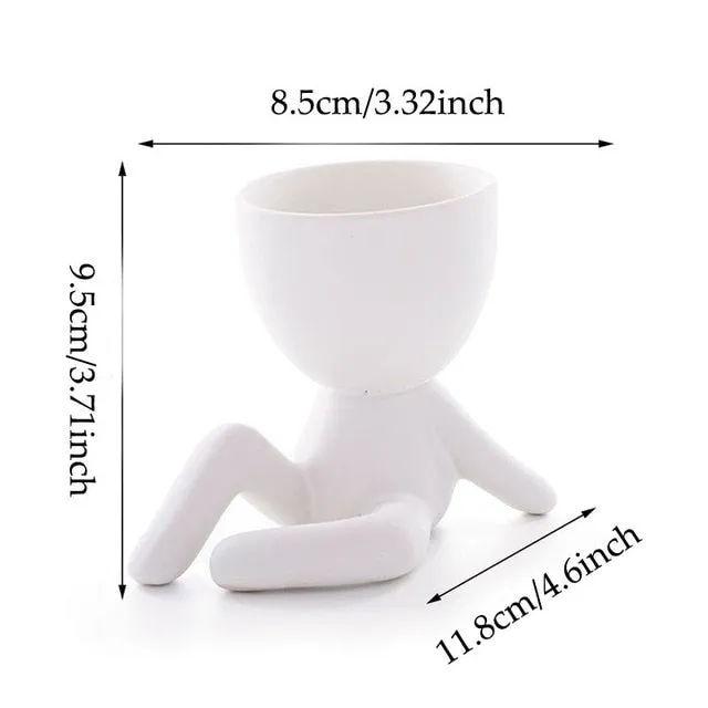 Yeknu Mini Human Planter Pots